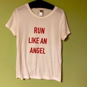 Victoria Secret Victoria Sport "RUN LIKE AN ANGEL" tshirt
